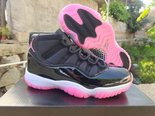Wholesale Air Jordan 11 Black Pink Men's Basketball Shoes-89